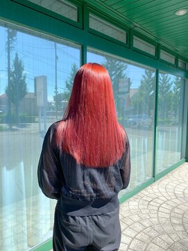 イーエス(E.S) ☆赤ピンクアリエルカラー☆