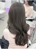 ☆透明感たっぷりオリーブグレージュ シアーカラー☆