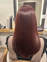 メゾンドムニ 恵比寿(Maison de MUNi)&nbsp;ブリーチなしダブルカラーピンクレッドチェリーレッド