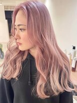 イリ 梅田(ili) ハイライトカラーミルクティーベージュレイヤーカット