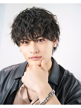 オーシャントーキョーウエスト 心斎橋 (OCEAN TOKYO WEST) シャドウパーマラウンドマッシュシースルースパイラルパーマ