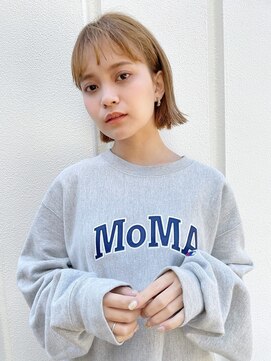 ソト 銀座(soto.) ハイライトカラー/くびれヘア/レイヤーパーマ/ミニボブ[銀座]