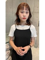 チクロヘアー(Ticro hair) @Luca オレンジブラウン