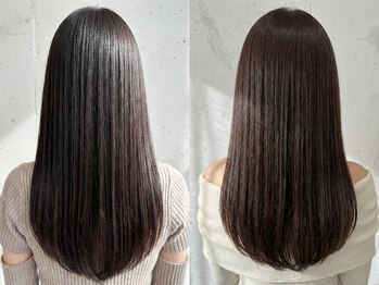 ラフ バイ マグ 南松本(R.A.F. by Mag)の写真/ダメージ最小限の縮毛矯正で上質な質感へ◇普段の生活が楽に、扱いやすいストレートヘアを実現◎【松本市】
