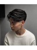 ホワイトハイライトセンターパート