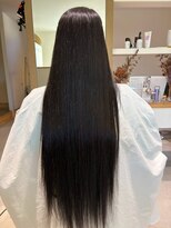 ラポール 蟹江(RAPPORT) 【髪質改善】ツヤ髪ストレートロングヘアで上品小顔見せ
