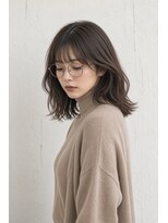 コートフィールエー(CO_T feel.a)&nbsp;大人のこなれ感。メガネが映えるくびれミディ