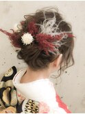 ドレスにも合うので二次会にそのまま行ける成人式セット