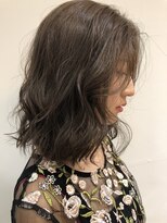 エムサロン 前橋川原(emusalon)&nbsp;大人グレージュ×無造作ヘア