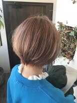 シーン(hair design SCENE)&nbsp;≪谷添担当≫オレンジベージュ×ショートヘア