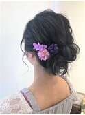 ふんわり可愛い☆浴衣やお呼ばれ小顔ヘアアレンジ【新小岩】