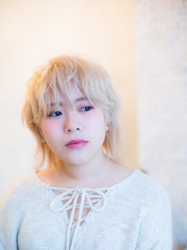 美容室 リズヘアー 稲毛店(Riz hair) ハイトーンウルフスタイル【稲毛】