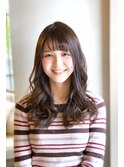 大人かわいいゆるふわスタイル♪【ラベンダー×ベージュカラー】