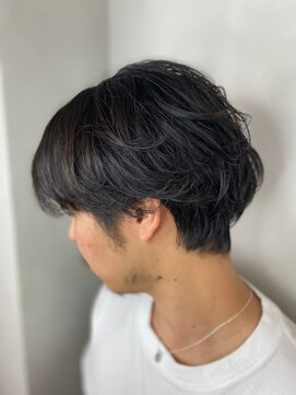 ラトリエ ブロカント 立川北口店(L'atelier BROCANTE) かき上げヘア クラウドマッシュ ビジカジ 1分スタイリング