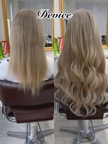 ディバイス カラーアンドエクステ(Device)&nbsp;【Device】カラーレミーエクステ ケアブリーチ Before After