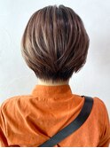 ナチュラルショート_マロンベージュAラインボブ_ba312532