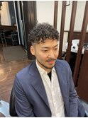ツーブロック×プードルパーマ