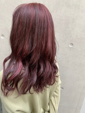 コワフュールエミカ(coiffure EMIKA) 大人可愛いゆるふわカール_チェリーピンク