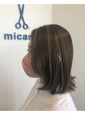 外はねも可愛い肩上ミディアム