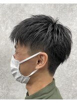 ネイビー(Navy)&nbsp;ツーブロックショート