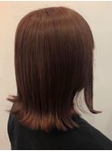 外はねボブ/ブラウンカラー