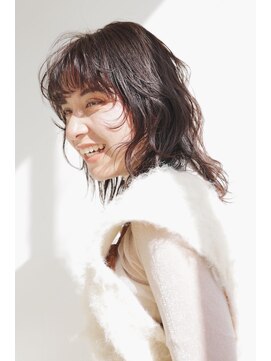 チェレ オレ 新金岡店(Chere ore) 30代カジュアルウルフ外はねレイヤー/ピンクブラウン