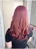 ピンクカラー　☆ガーリーなヘアスタイル[成田駅]
