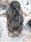 ハイライトショートヘアレイヤーカットダブルカラー