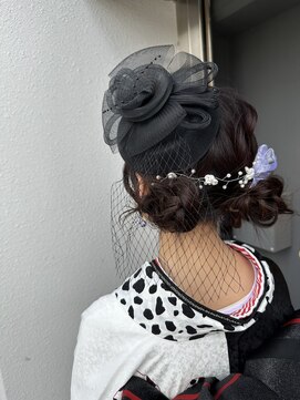 フラワー 元町店(FLOWER) 【FLOWER】ツインお団子アレンジ