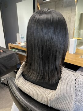 シェル 吉祥寺(shell) グレージュカラー/ボブウルフ/黒髪/ココアベージュ