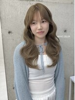 ヒン(HIN)&nbsp;ワンブリーチでミルクティーベージュ♪