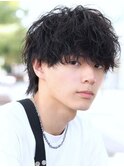 無造作エアウルフショート