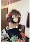 成人式着付けとヘアセット