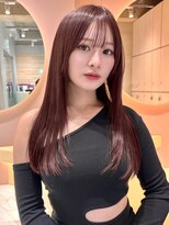 グロー オオミヤ アネックス 大宮(GLROW OMIYA ANNEX)&nbsp;フェミニンロング×韓国顔周り縮毛矯正ブリーチなし[大宮]