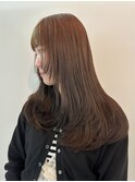 オリーブベージュ/ブリーチなしwカラー/レイヤーカット