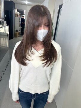キング 枚方店(K!ng) 縮毛矯正髪質改善ハイライトレイヤーカット枚方美容室エクステ