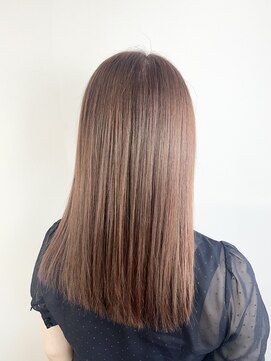 ヘアデザイン アンジェロカフェ(Hair Design Angelo cafe) ピンクブラウン/ミディアムスタイル/20代30代40代
