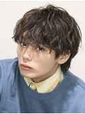 波巻きパーマメンズツイストスパイラルパーマツーブロック