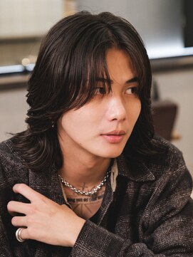 アンサー 渋谷(ANSWER) メンズミディアム　メンズボブ　毛流れスパイラル