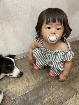 街の小さな美容室ビー(街の小さな美容室be.) わんちゃんこわくないもん