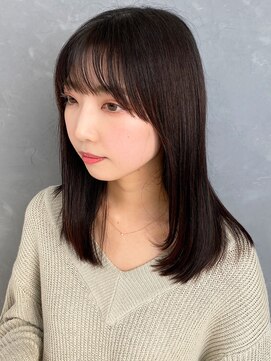 シキサロン 仙台(siki.salon) 仙台/髪質改善/艶感！カーキベージュ☆内巻きワンカール