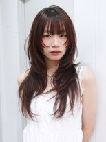 アイティーバイアルバム 北千住店(IT by ALBUM)&nbsp;グレージュロング暗めカラー韓国ヘア顔周りレイヤー_F1130