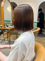 ロンドイディールバンダイ 新潟万代(Lond ideal)&nbsp;ダークブラウン切りっぱなしボブ