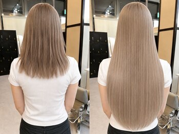 アンドケー 那覇おもろまち店(and K)の写真/エクステで速攻叶う憧れのロングヘア☆世界最高峰人毛100%で地毛に馴染んで自然な仕上がり!羽エクステも◎