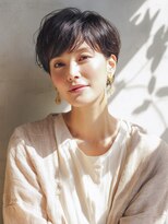 ニコデュエ 本厚木(nico. due) 重めバング/アッシュブラック/マッシュショート/本厚木