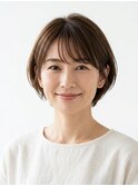 ショートボブ　40代