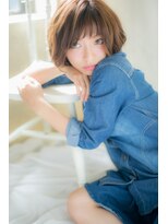 ブルー(BLUE)&nbsp;ショートバングとラフ☆ミディａ