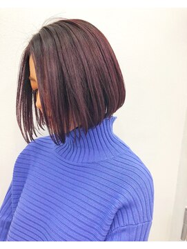 トロニー(TLONY) tlony渋谷hori ピンクバイオレットボブ