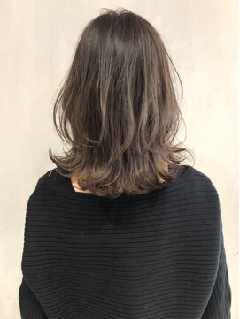 アルバム 渋谷パルコ(ALBUM) グレージュレイヤーカット_カーキグレージュ_ba272663