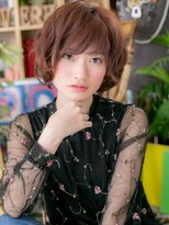 カバーヘア ブリス 大宮西口(COVER HAIR bliss) インナーカラーショートパーマウルフボブc4大宮20代30代40代!